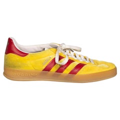 Gucci Adidas x Gucci Zapatillas Gazelle de ante y terciopelo amarillo Talla UK 5
