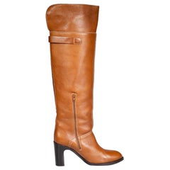 Chloé See By Chloé Bottes à talons hauts en cuir Brown Taille IT 40