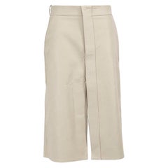 Stella McCartney Falda de piel sintética gris Talla S