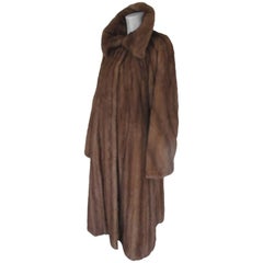 Saga Mink Fur Coat with Embroidered Lining
