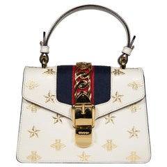 Gucci Ecru Leather Sylvie Mini Bag