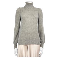 Chloé Grauer Kaschmir-Rollkragenpullover Größe S