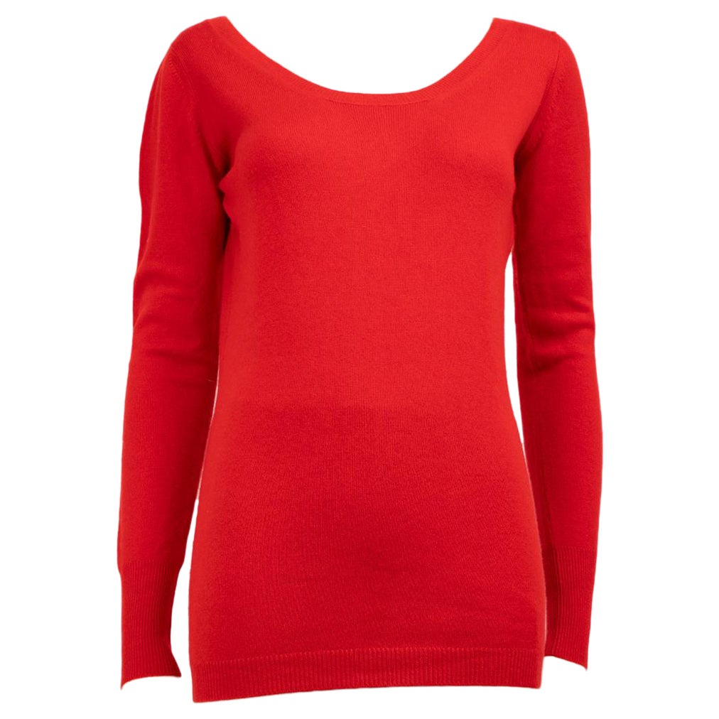 Prada Roter Wollpullover aus feinem Strick Größe M