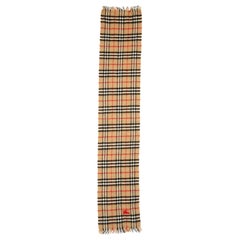 Burberry Brown Nova Check Cashmere Scarf