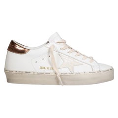 Golden Goose FW24 Zapatillas Hi Star Piel Blanca Talla IT 44