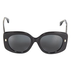 Fendi Black Smoke Butterfly Sunglasses