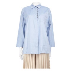 Max Mara 'S Max Mara FW23 Blue Button Up Shirt Size L