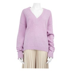 Tibi Purple Alpaca Knitted Long Sleeve Jumper Size S