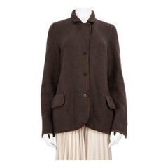 Loro Piana Blazer en tricot de cachemire Brown Taille M