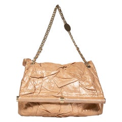 Stella McCartney Bolso de piel vegana dorada metalizada