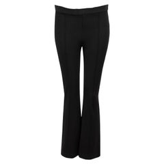 Helmut Lang Black Flared Elasticated Trousers Size L