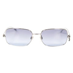 Chanel Silver Crystal CC Charm 4079-T-B Sunglasses