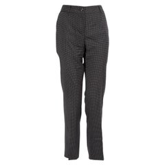Dolce & Gabbana Black Polka Dot Slim Trousers Size S
