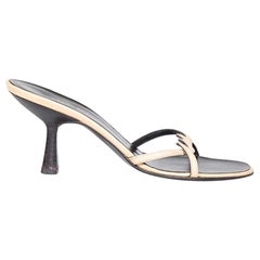 Gucci Beige Leather Braided Sandals Size IT 37