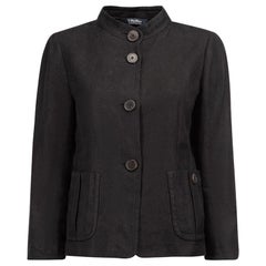 Max Mara S Max Mara Chaqueta negra con botones tejida Talla M