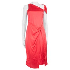 Dion Lee - Vestito midi con dettaglio in seta rosa - taglia S