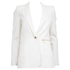 Versace Versace Jeans Ecru Blazer di media lunghezza taglia S