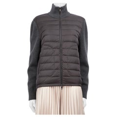 Moncler - Cardigan tricot gris Maglione, taille M