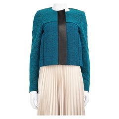 Proenza Schouler Blue Zip Up Jacket Size S