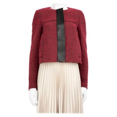 Proenza Schouler Red Zip Up Jacket Size S
