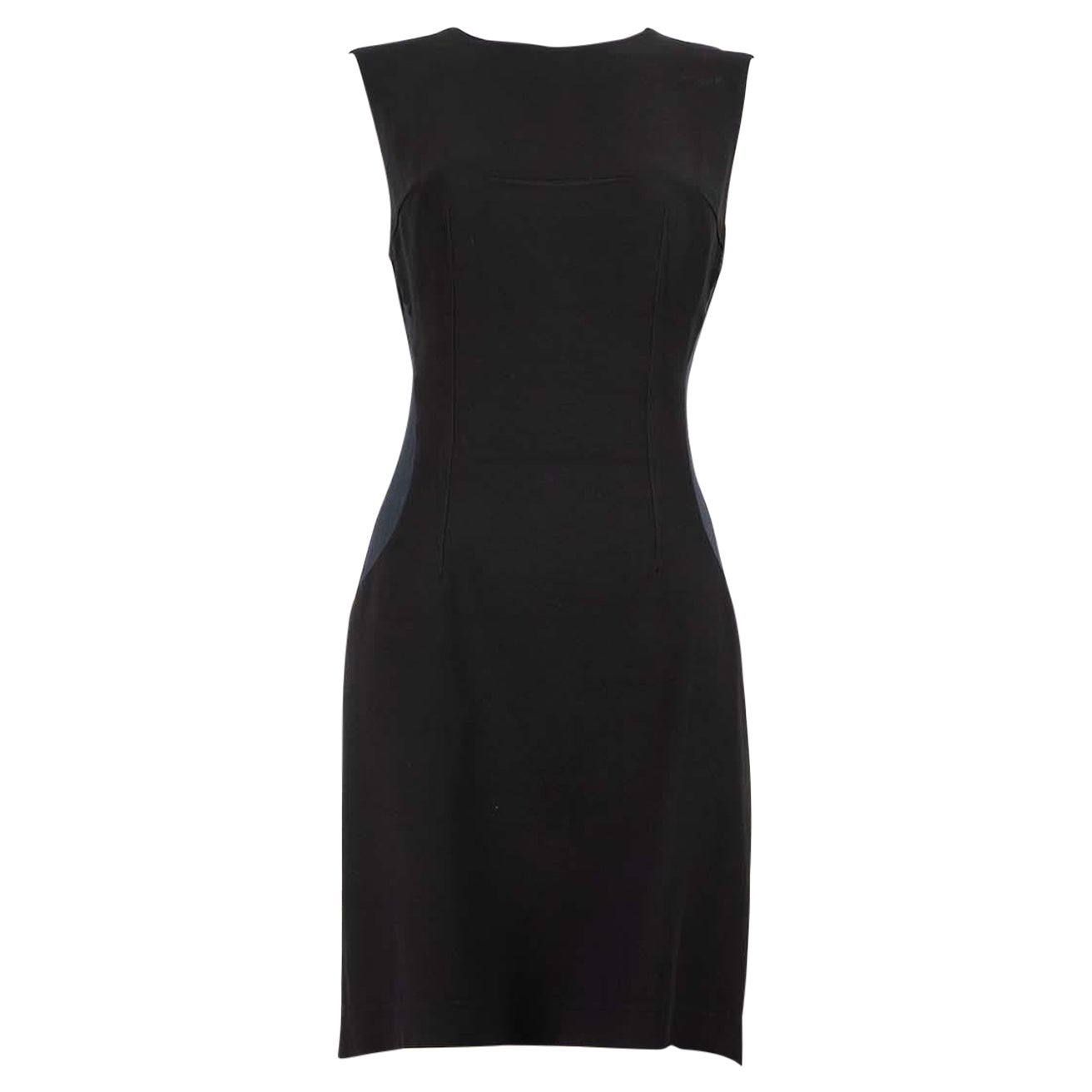 Alexander McQueen Black Panelled Mini Dress Size S For Sale