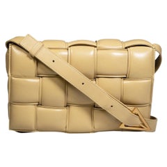 Bottega Veneta Beige Leather Padded Cassette Bag