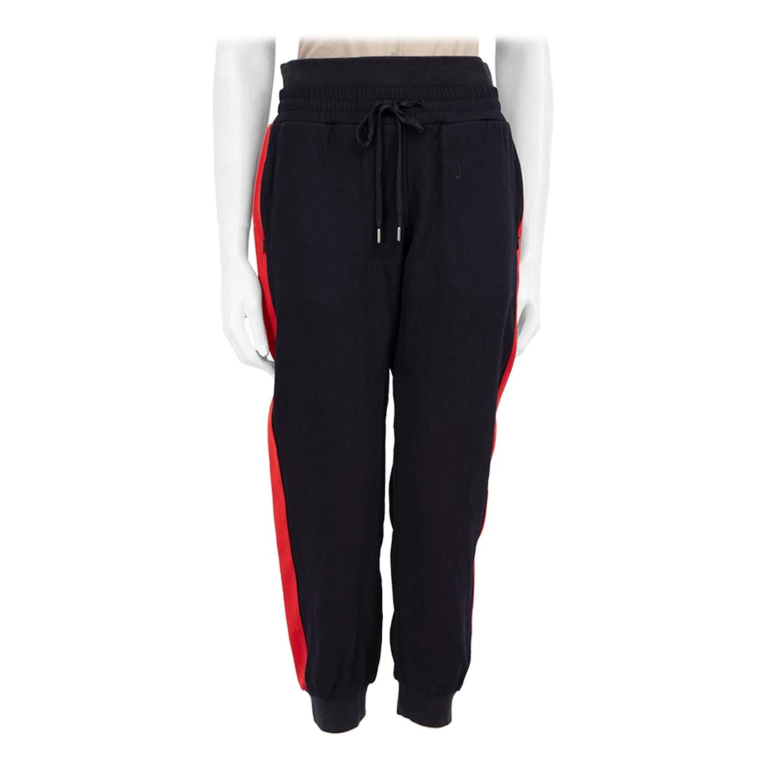 Alexander McQueen - Pantalon de jogging à double ceinture - Bleu marine - Taille S