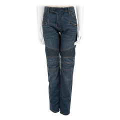 Balmain Blue Denim Paint Splatter Size XL