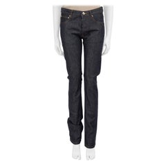 A.P.C. Blue Denim Straight Fit Button Up Jeans Size M
