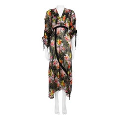 Preen By Thornton Bregazzi Floral Silk Dress Size XS