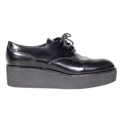 Louis Vuitton - Oxfords in pelle con piattaforma nera - misura IT 38,5