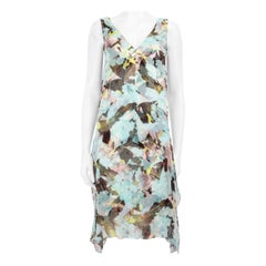 Vestido hasta la rodilla con estampado floral abstracto Erdem Talla M