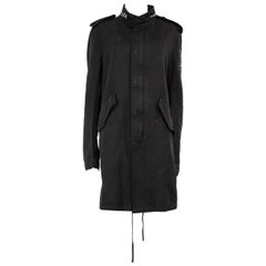 Chaqueta negra de longitud media Balmain Talla XXXL