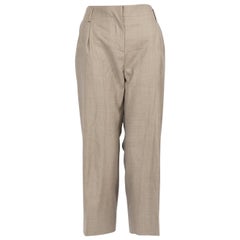 Max Mara Pantalones cortos de lana beige Talla L