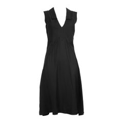 Balenciaga Black Collar Midi Dress Size M