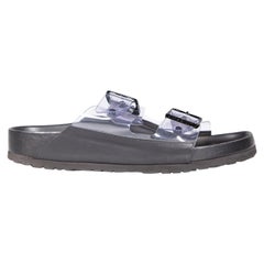 Manolo Blahnik Manolo x Birkenstock Black Arizona Sandals Size IT 40