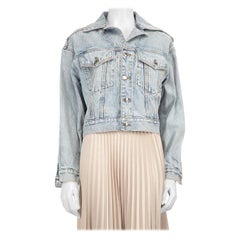 Alexander Wang Chaqueta vaquera azul recortada Talla L