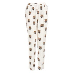 Stella McCartney Silk Tiger Print Trousers Size M