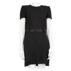 Alexander McQueen - Robe en laine noire avec ceinture - Taille S