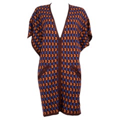 Missoni Long Patterned Short Sleeve Dress Size L