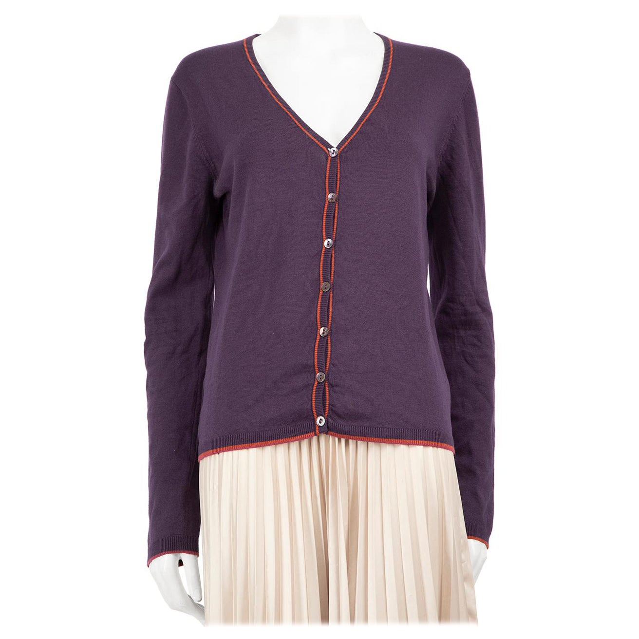 Rebeca de seda morada Etro Talla XXL