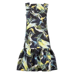 Vestido hasta la rodilla con estampado de pájaros Erdem Talla S