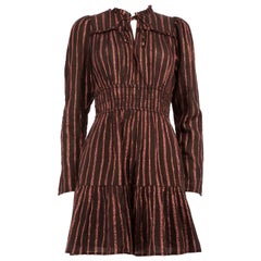 Ulla Johnson - Vestito a righe a maniche lunghe marrone - taglia S