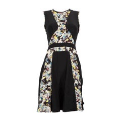Vestido hasta la rodilla con paneles florales Erdem Talla M