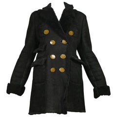 Vivienne Westwood Black Shearling Coat