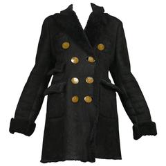 Vivienne Westwood Black Shearling Coat 4