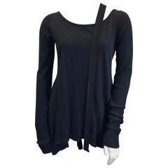 Rick Owens Black Knit Dress with Strap Detail 11