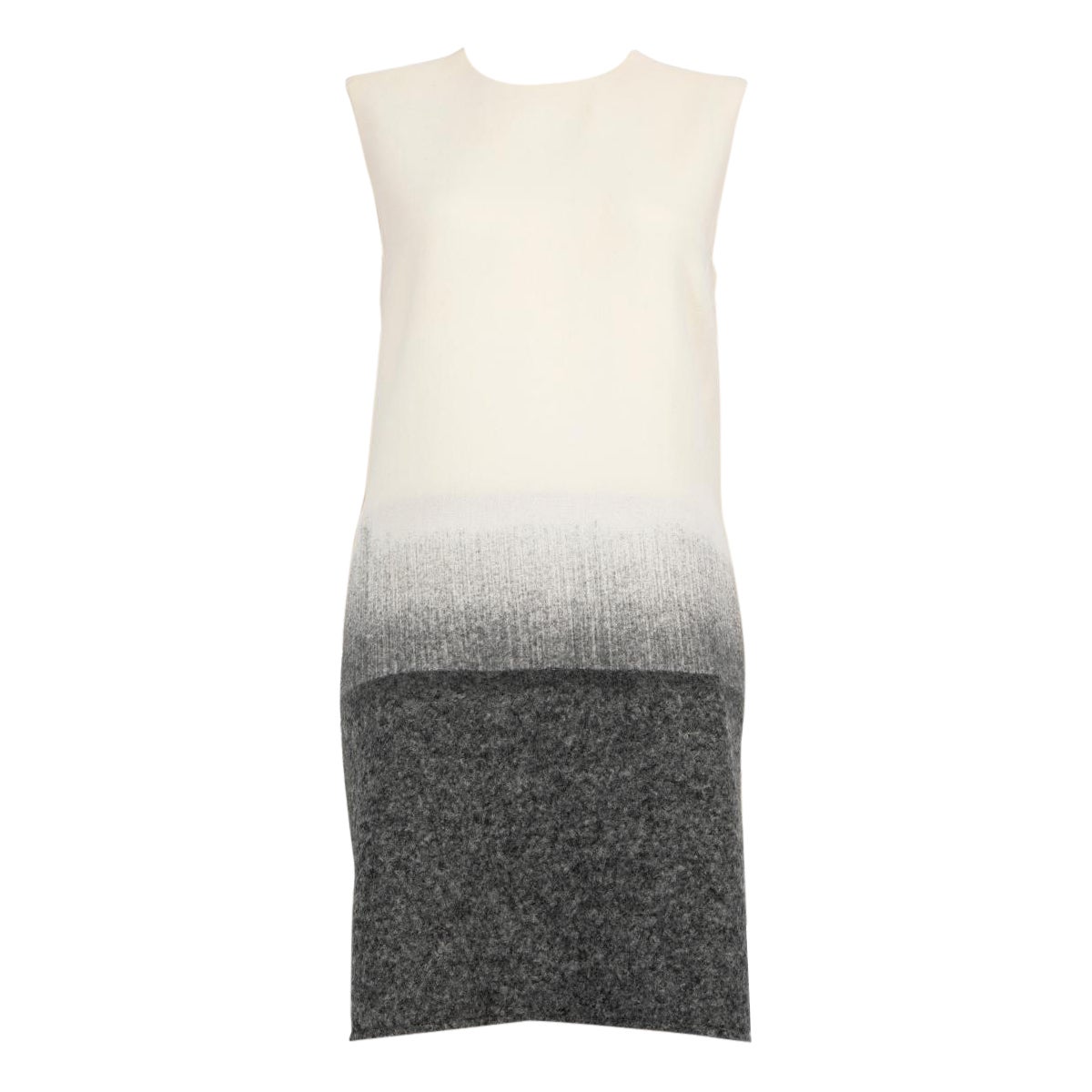 Victoria Beckham, abito in lana ombré grigio e crema, taglia L.A. in vendita