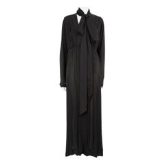 Victoria Beckham Maxi Dress nero a pieghe taglia L.A.
