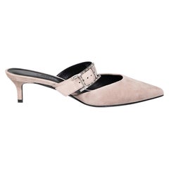 Hermès Beige Suede Blink Mules Size IT 36